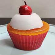 Red Velvet Cupcake Candle ₹ 225.00