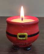 Potted  Candle - Santa's Dress ₹ 125.00