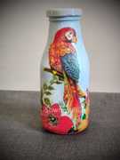 Decoupage Bottle Parakeet ₹ 500